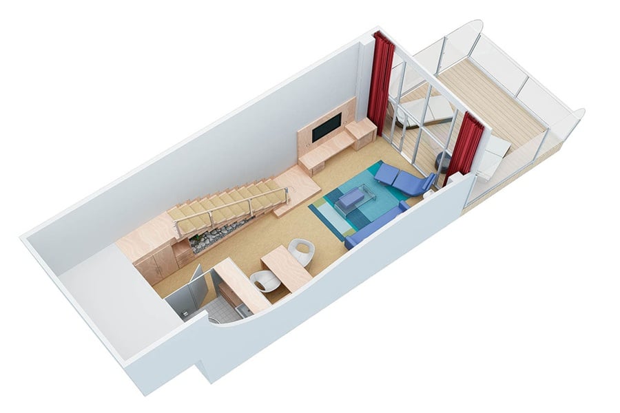 Сьют Crown Loft Suite with Balcony (L1)
