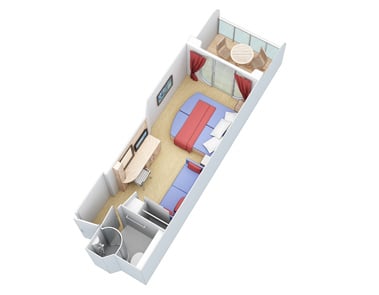 С балконом Connecting Oceanview Balcony (CB)