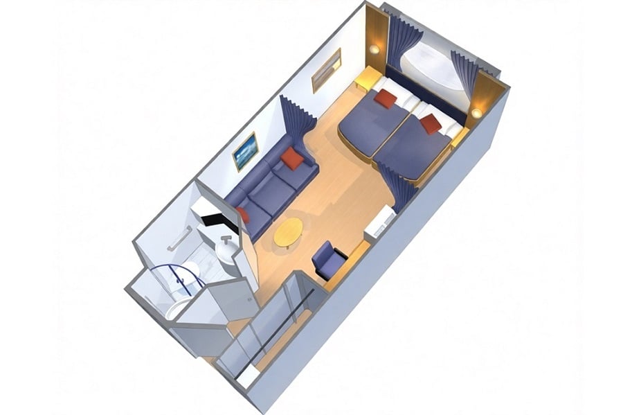С окном Ocean View Stateroom (6N)