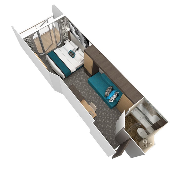 С балконом Ocean View with Balcony (4D)