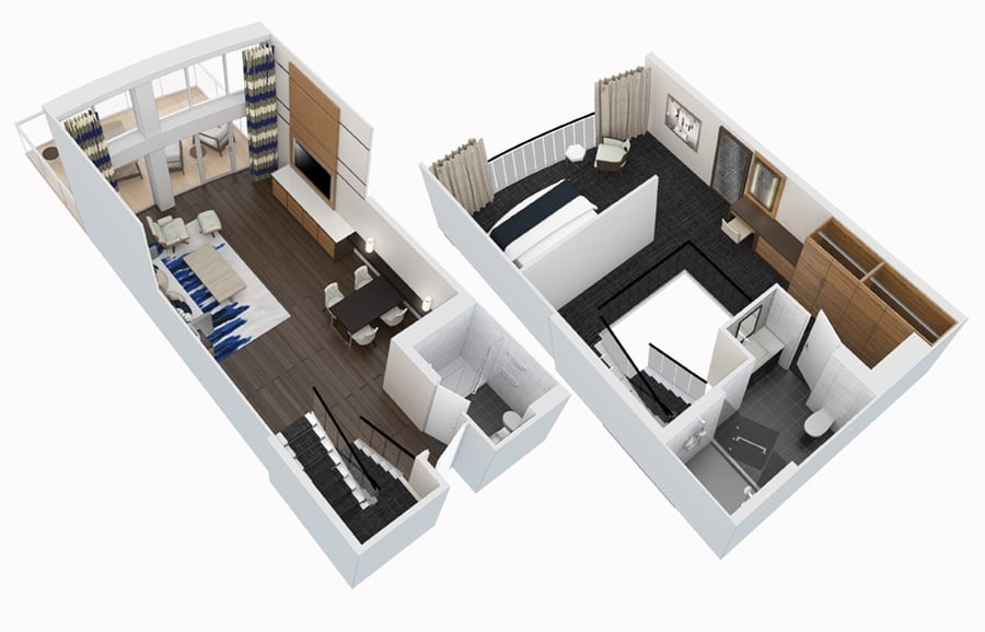 Сьют Sky Loft Suite with Balcony (SL)