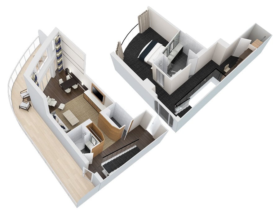 Сьют Grand Loft Suite with Balcony (GL)