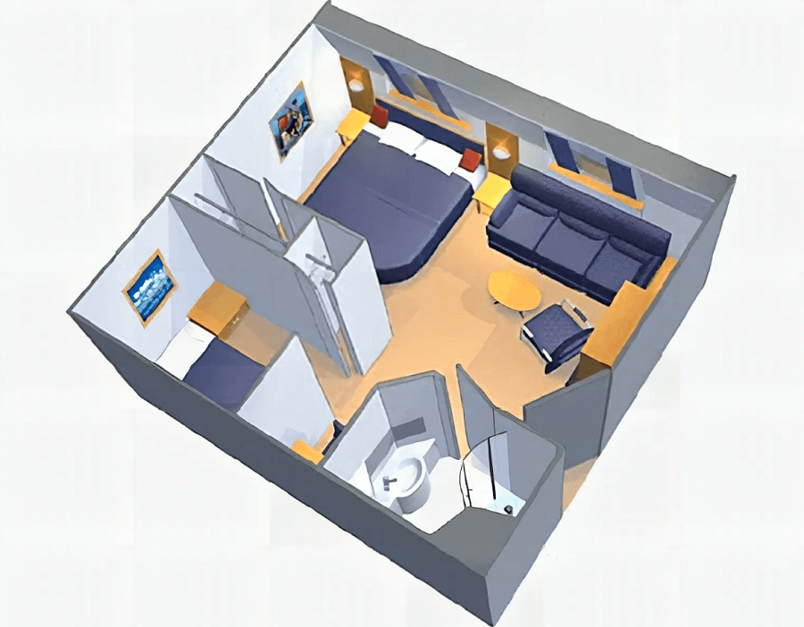 С окном Ultra Spacious Ocean View Stateroom (1K)