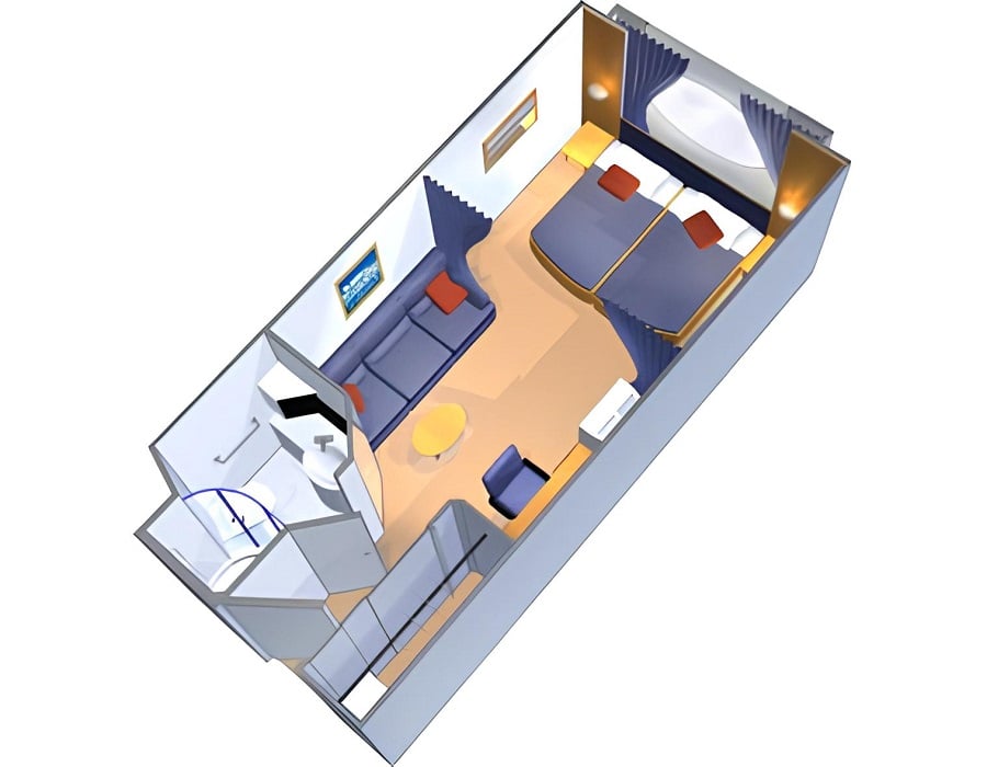 С окном Large Ocean View Stateroom (2N)