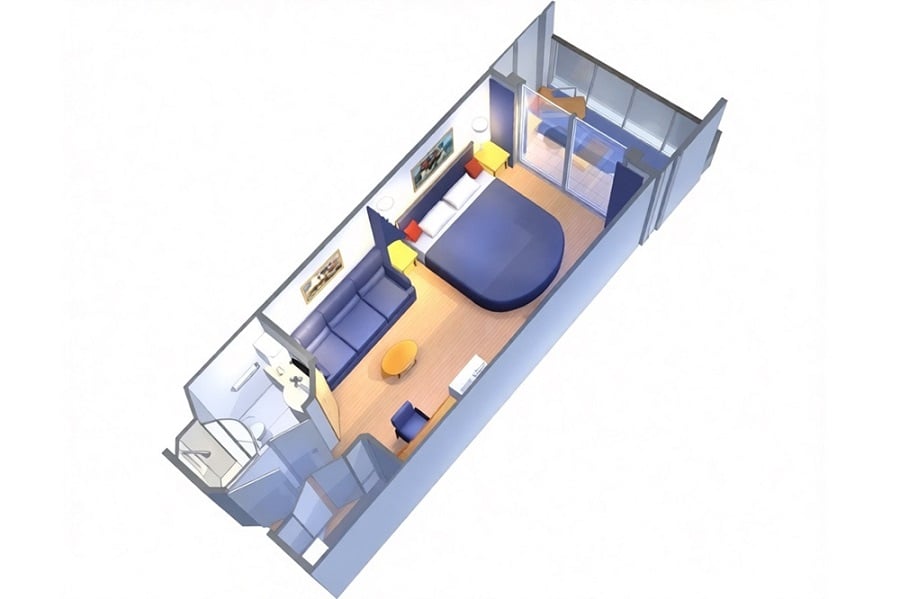 С балконом Ocean View with Balcony Guaranteed (XB)