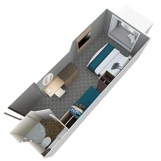 Внутренняя Promenade View Interior Stateroom (2T)