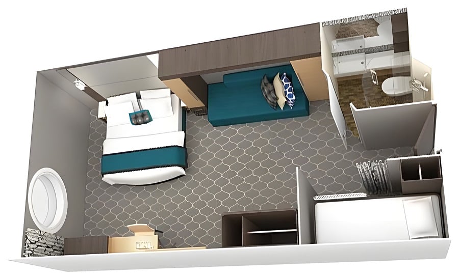 С окном Ultra Spacious Ocean View Stateroom (1K)