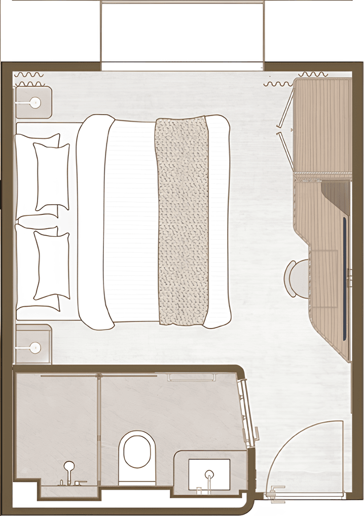 С окном River View A (RA)