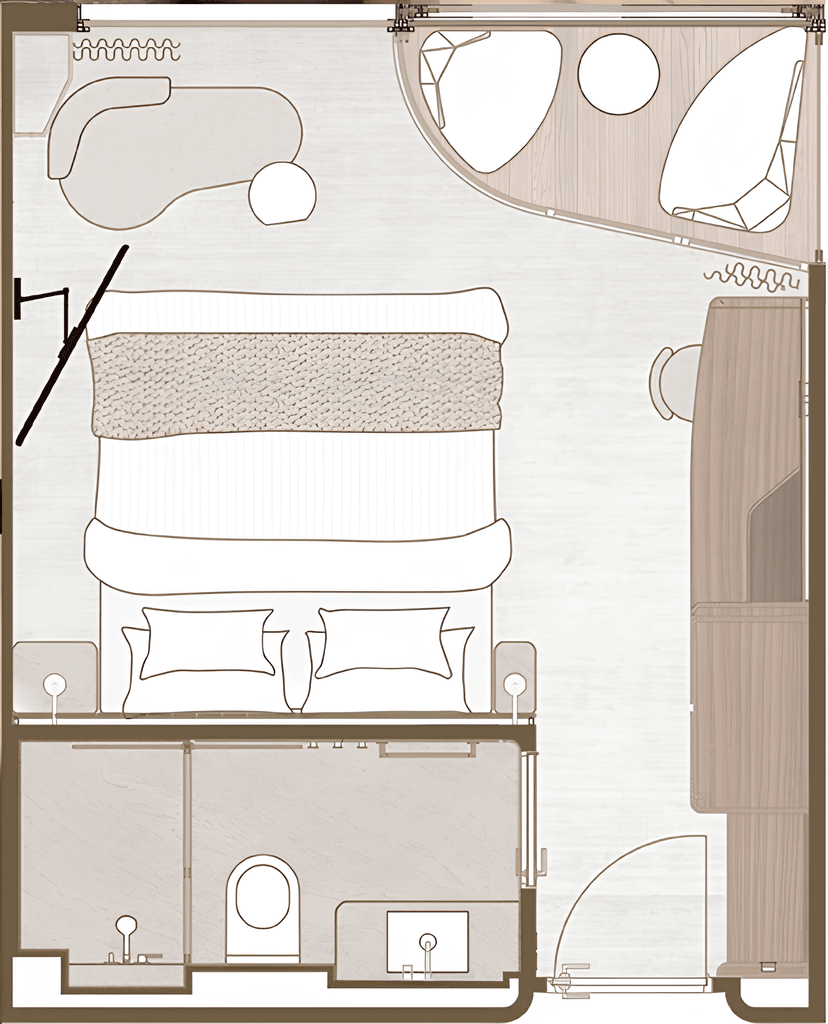 С балконом Balcony A (BA)